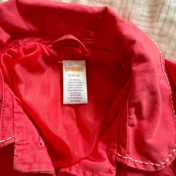 Gymboree trench coat size 5-6 - Picture 3 of 4